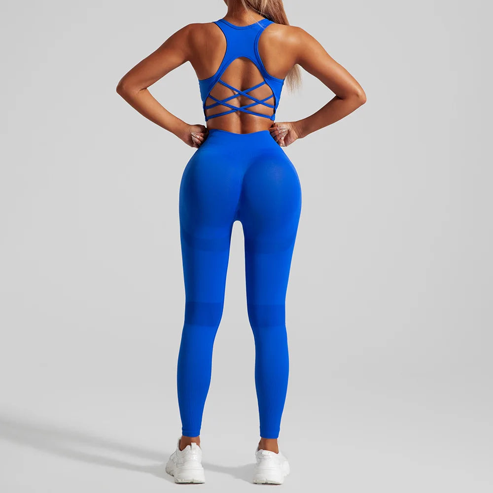 Seamless 2-Piece Yoga Set for Women’s Gym & Workout