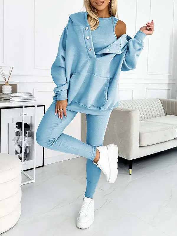 Women's 3-Piece Fitness Outfit for Women - G&A Luxurys