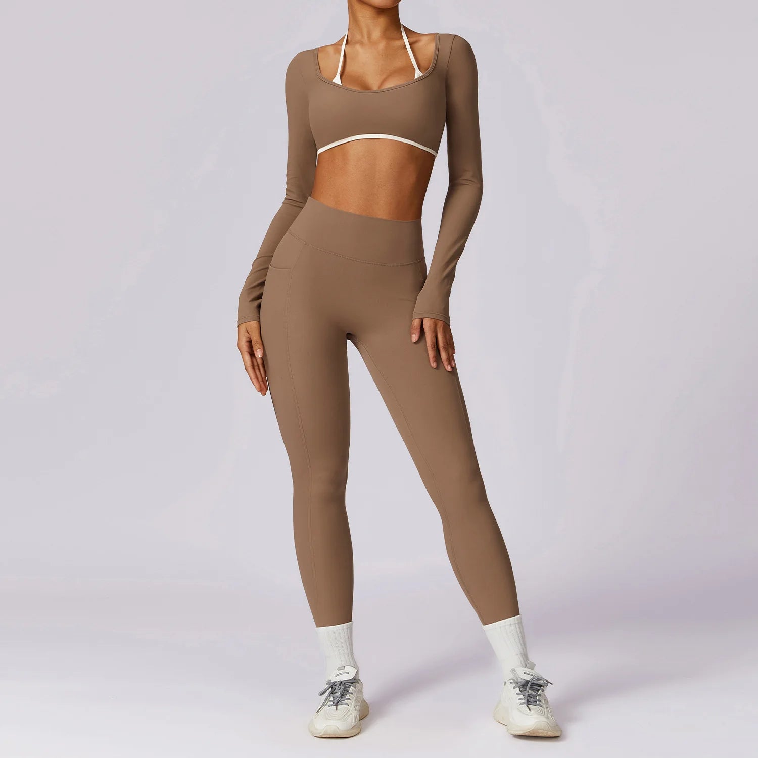 Women’s 2-Piece Yoga Set  Workout Fitness Tracksuit