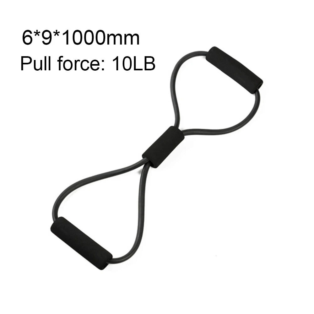 8-Shaped Resistance Band – Elastic Chest Expander for Yoga, Strength & Home Fitness Training