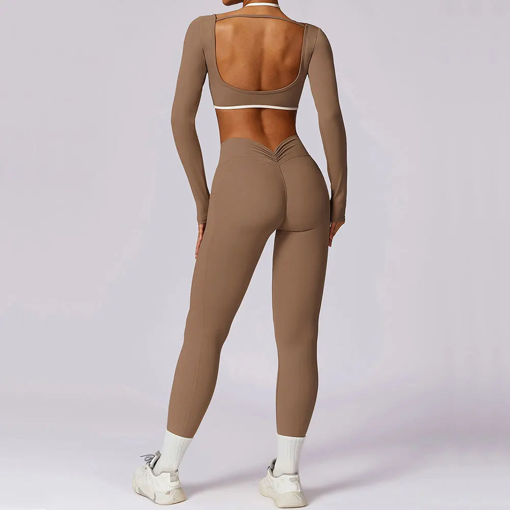 Women’s 2-Piece Yoga Set  Workout Fitness Tracksuit